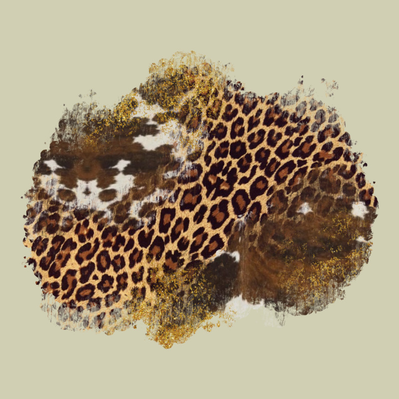 Leopard Cowhide Glitter Patches Heavy Core Tee by Artiststas | Teevron