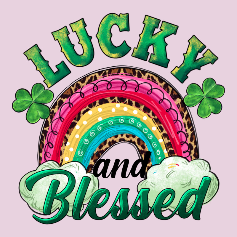 Lucky And Blessed Rainbow Ladies Tee by RanaPortraitStore | Teevron