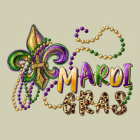 Mardi Gras Fleur De Lis And Beads Heavy Core Tee | Teevron