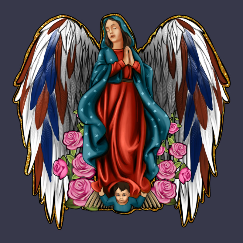 Angel Wing Lady Of Guadalupe 4th Of July Long Sleeve Tee by Jasminsmagicworld | Teevron