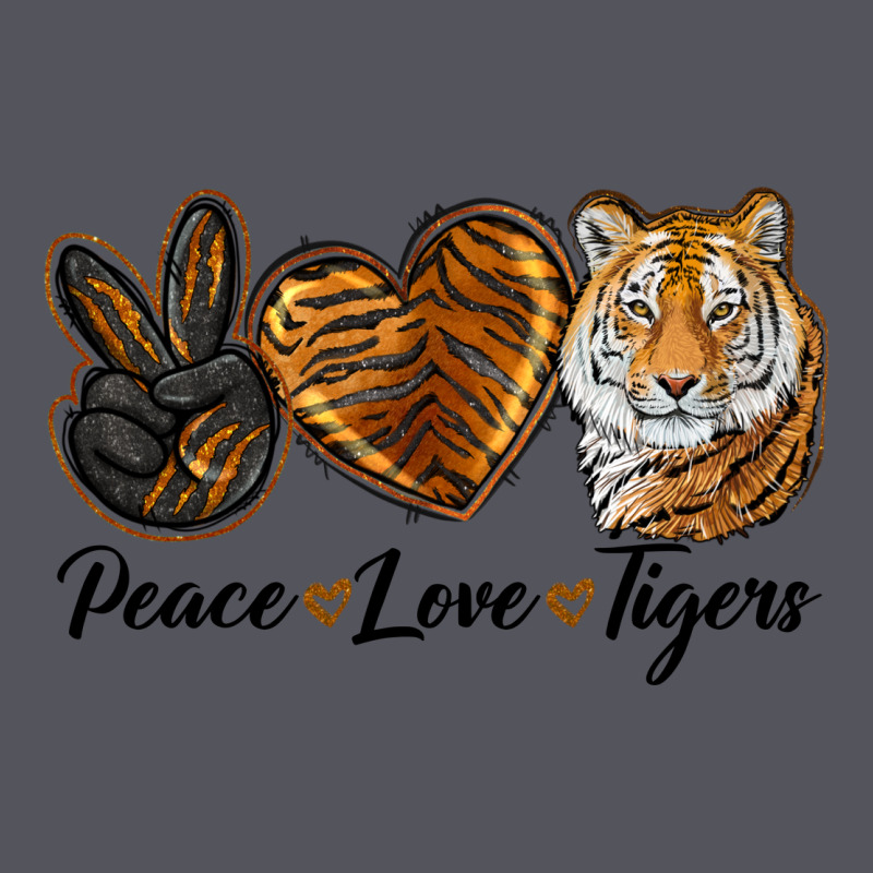 Peace Love Tigers Head Vintage Hoodie by JahusDesignShop | Teevron