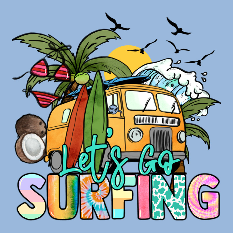 Let's Go Surfing Premium Hoodie by NancyCooperArtShop | Teevron