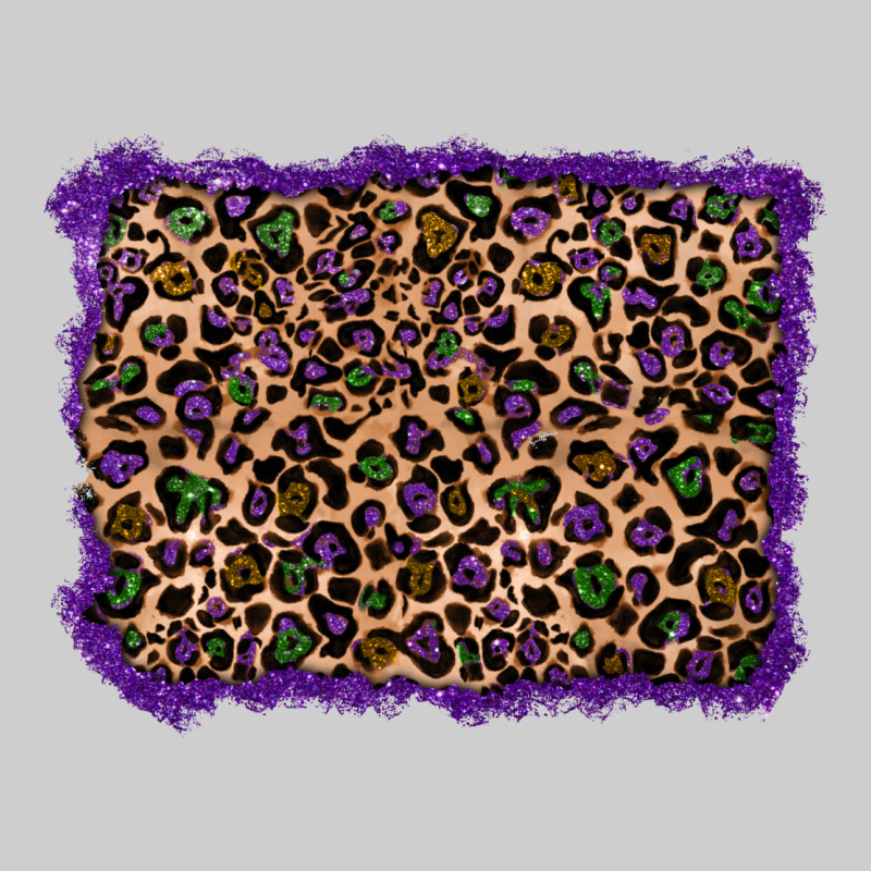 Mardi Gras Leopard Background Premium Sweatshirt by RanaPortraitStore | Teevron