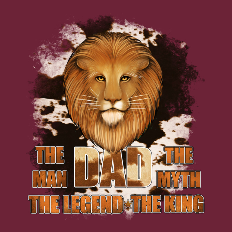Dad The Man Cowhide Background Long Sleeve Tee by Jasminsmagicworld | Teevron