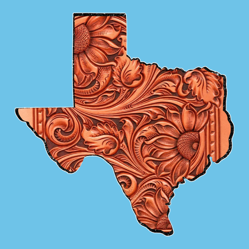Texas Map Western Tooled Leather Pattern Premium Sweatshirt by Bettercallsaul | Teevron