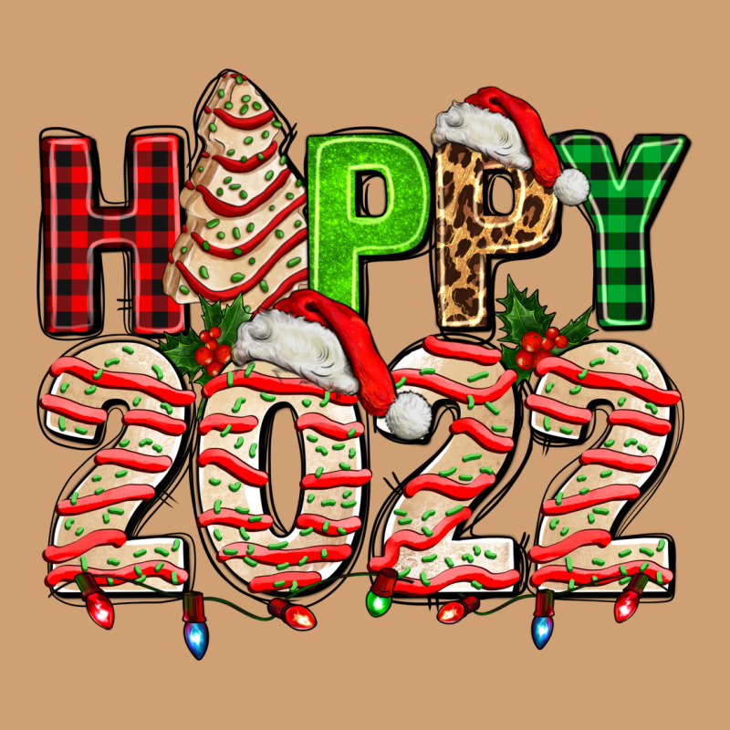 Happy 2022 With Christmas Tree Cake Vintage Tee by AdoDesignShop | Teevron