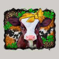 St Patricks Baby Cow With Leopard Background Heavyweight Hoodie | Teevron