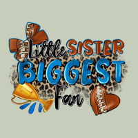 Little Sister Biggest Fan Football Ladies Tee | Teevron