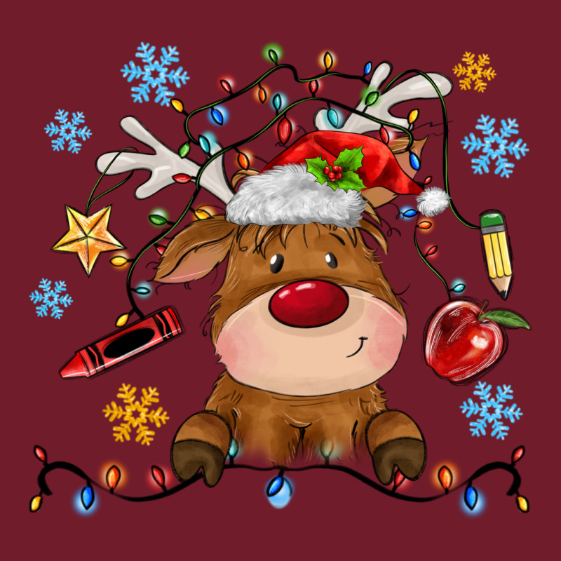 Christmas Deer School Zipper Hoodie by MaliasSmallBusiness | Teevron