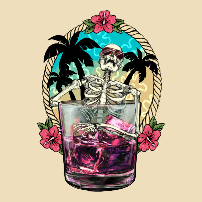 Summer Skeleton Cocktail Premium Hoodie by NancyCooperArtShop | Teevron