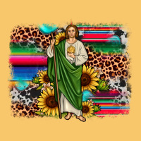 San Judas Leopard Cowhide Sunflower Background Vintage Hoodie | Teevron