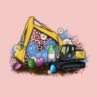Easter Excavator Gnome Egg Leopard Urban Heavy Tee | Teevron