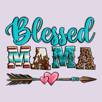 Blessed Mama Serape Cowhide Turquoise Classic Tee | Teevron