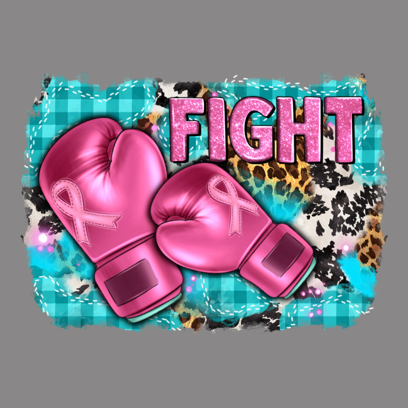 Fight With Boxing Gloves And Cancer Ribbon Vintage Tee by AdoDesignShop | Teevron