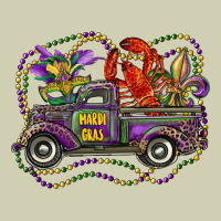 Mardi Gras Truck With Mask Fleur De Lis And Crawfish Heavy Core Tee | Teevron