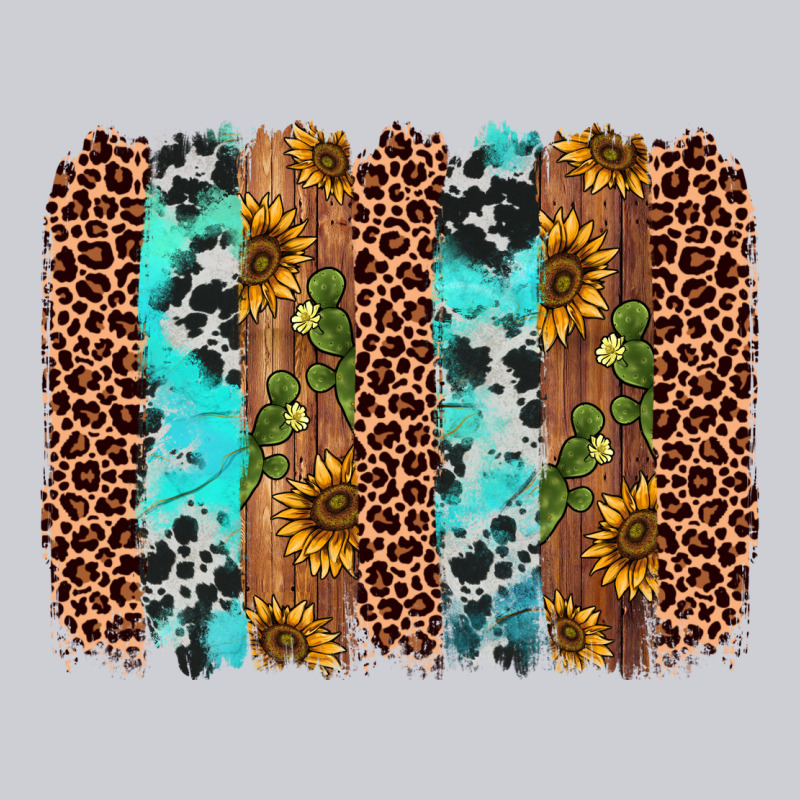Sunflower Cactus Leopard Brushstroke Heavyweight Sweatshirt by AdoDesignShop | Teevron