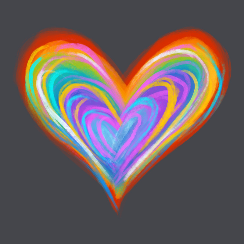 Watercolor Pride Heart Long Sleeve Tee by Jasminsmagicworld | Teevron