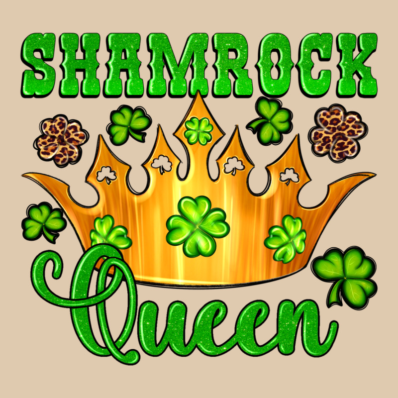 Shamrock Queen Crown Leopard Glitter Heavyweight Sweatshirt by Artiststas | Teevron