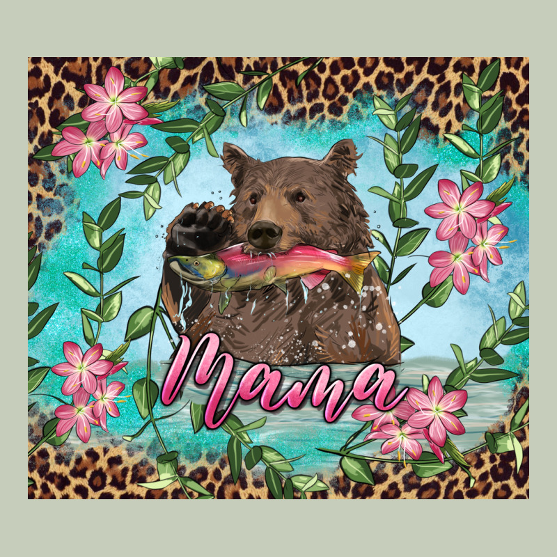 Mama Bear Haunting Fish Floral Ladies Tee by RanaPortraitStore | Teevron