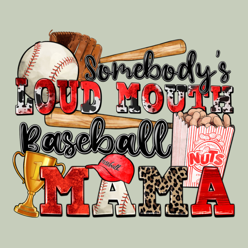 Somebody's Loud Mouth Baseball Mama Ladies Tee by Zillion Design Studio | Teevron