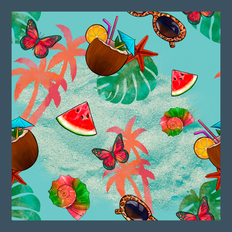 Summer Vibes Seamless Pattern Urban Heavy Tee by BundleAndBundleShop | Teevron