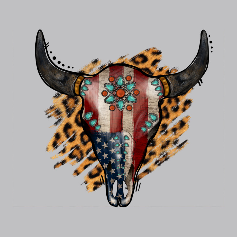 American Bull Skull Long Sleeve Tee by Jasminsmagicworld | Teevron