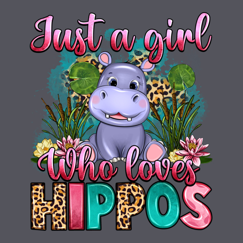 Just A Girl Who Loves Hippos Vintage Hoodie by Artiststas | Teevron