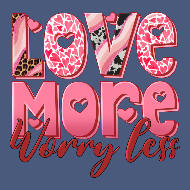 Love More Worry Less Vintage Hoodie by RanaPortraitStore | Teevron