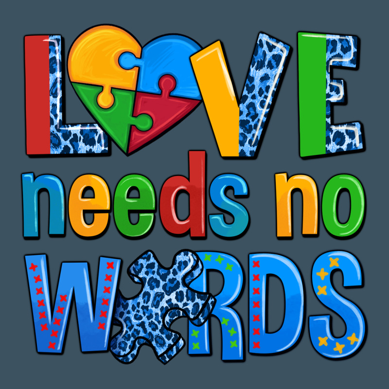 Love Needs No Words Autism Urban Heavy Tee by AdoDesignShop | Teevron