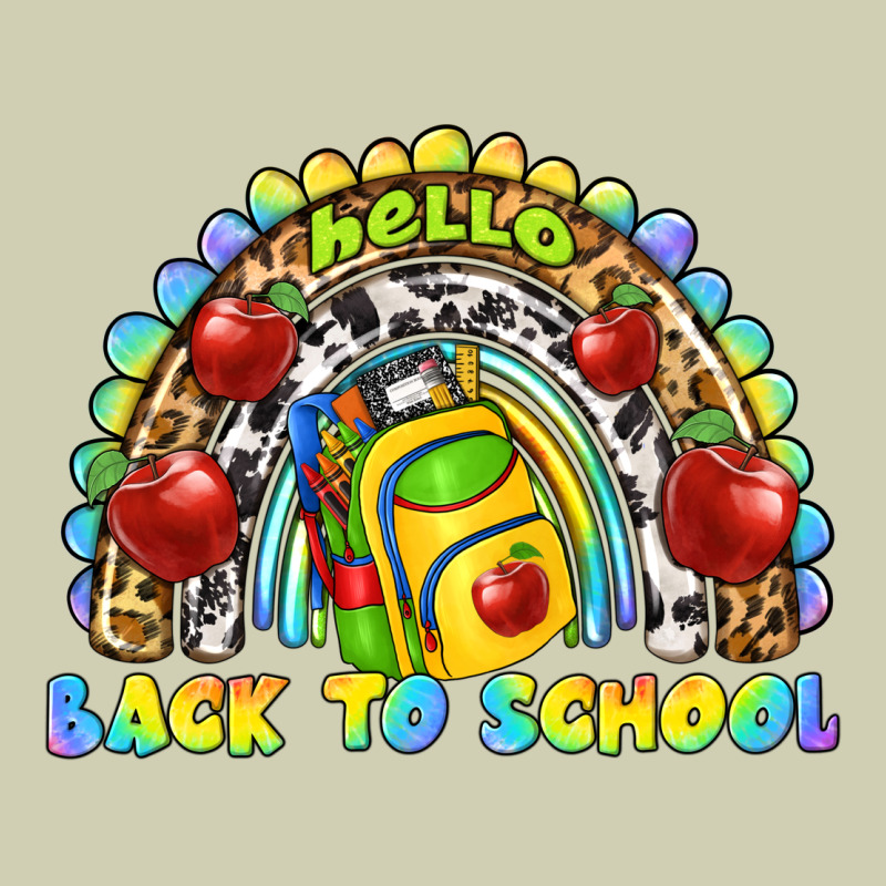 Hello Back To School Rainbow Heavy Core Tee by texasbilliewilder | Teevron