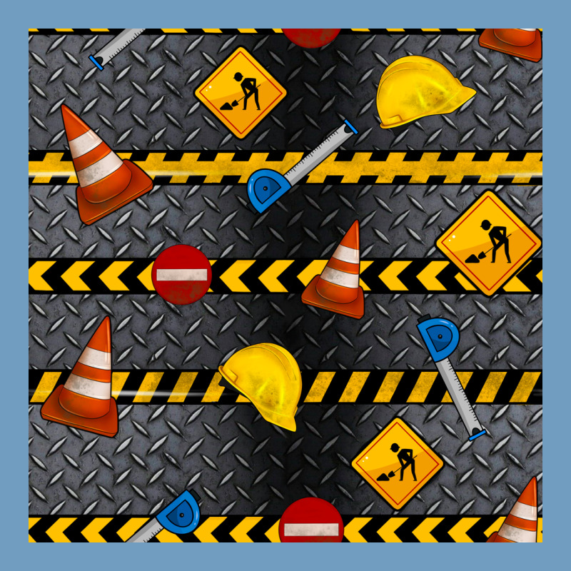 Construction Signs Seamless Pattern Urban Heavy Tee by BundleAndBundleShop | Teevron