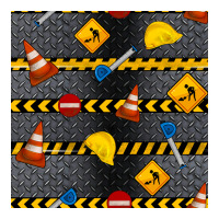 construction signs seamless pattern | Teevron