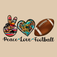 Peace Love Football Heavyweight Sweatshirt | Teevron