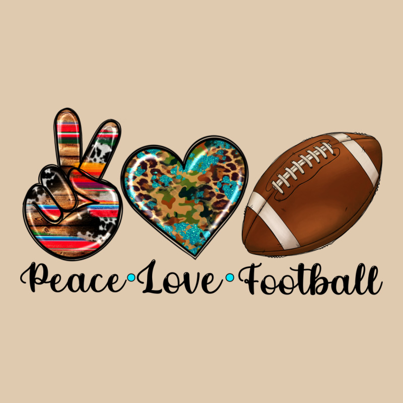 Peace Love Football Heavyweight Sweatshirt by Artiststas | Teevron