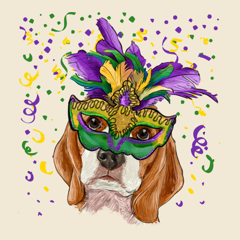 Mardi Gras  Mask Beagle Ladies Tee by RanaPortraitStore | Teevron