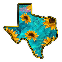 Sunflower Turquoise Texas | Teevron