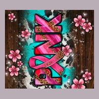 Western Pattern Pink With Floral Cancer Ribbon Vintage Tee | Teevron