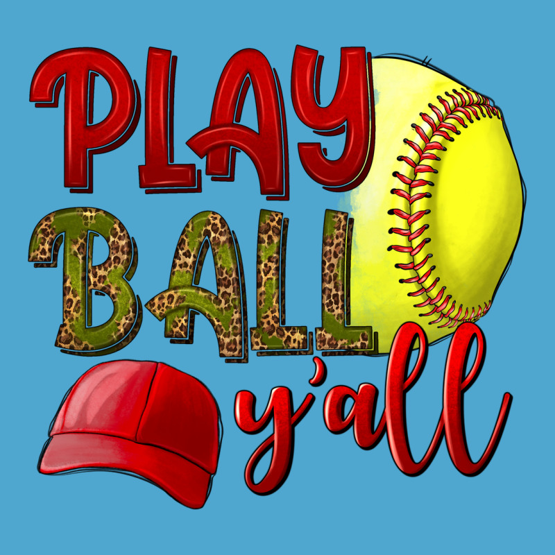 Play Ball Y'all Softball Premium Hoodie by NancyCooperArtShop | Teevron
