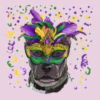 Mardi Gras  Mask Pitbull Ladies Tee | Teevron