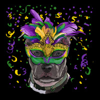 Mardi Gras  Mask Pitbull Ladies Tee | Teevron