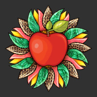 Teacher Apple And Sunflower With Leopard And Tooled Leather Urban Heavy Tee | Teevron