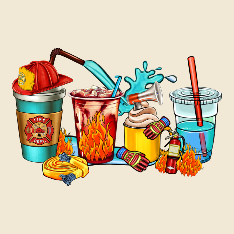 Firefighter Coffee Cups Premium Tee by AdoDesignShop | Teevron