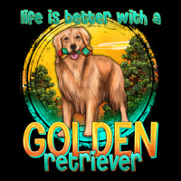 Life Is Better With A Golden Retriever Premium Tee | Teevron