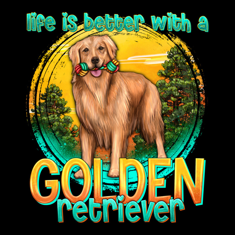 Life Is Better With A Golden Retriever Premium Tee by texasbilliewilder | Teevron