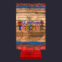 All American Teacher 12 Oz Slim Can Cooler Vintage Tee | Teevron