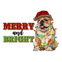 merry and bright english bulldog | Teevron