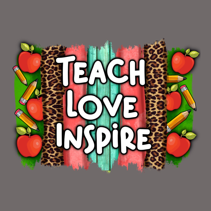 Teach Love Inspire Brushstroke With  And Pen Leopard Urban Heavy Tee by Artiststas | Teevron