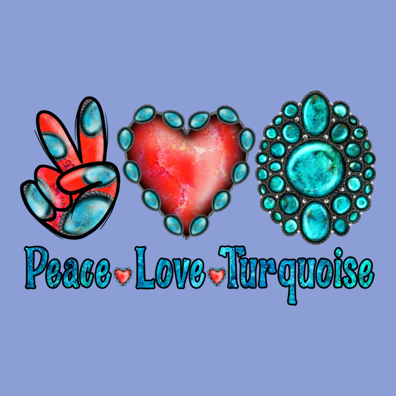 Peace Love Turquoise Long Sleeve Tee by Jasminsmagicworld | Teevron
