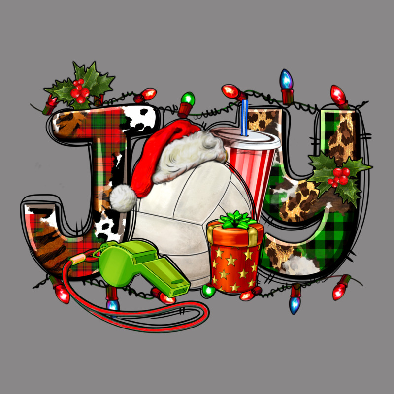 Joy With Volleyball And Santa's Hat Vintage Tee by AdoDesignShop | Teevron