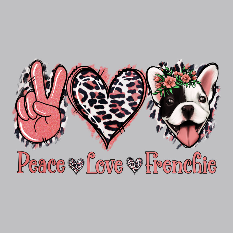 Peace Love French Bulldog Long Sleeve Tee by Jasminsmagicworld | Teevron